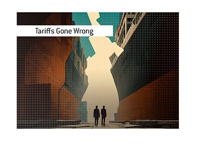 In 1930, the Smoot-Hawley tariff act raised import duties to record highs, triggering trade wars, collapsing exports, and worsening the great depression.