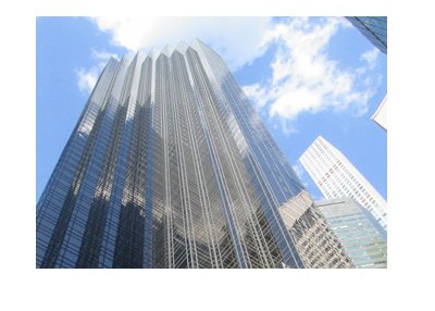 The Trump Tower - New York City - Sunny day - Frog eye view.