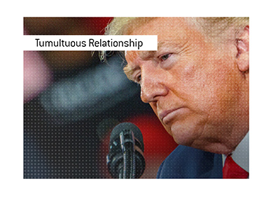 The tumultuous relationship between the NFL and Donald Trump.