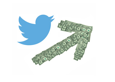 Twitter Stock Rising - Illustration