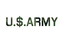 -- U.S.ARMY logo with a $ instead of an S --