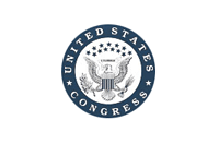 United States Congress logo in blue