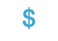 US Dollar - Symbol - Blue colour