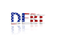 U.S. National Debt - 3D Illustration