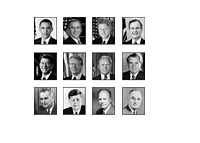 Last 12 U.S. Presidents - Black and White Photos