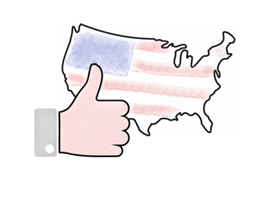 The United States of America - Thumbs up for the economic performance.