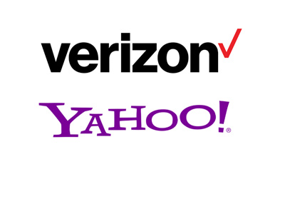 The 2016 versions of the Verizon and Yahoo logos.