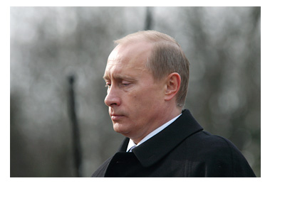 Vladimir Putin - President of Russia - Serious Expression - Visit to Prague