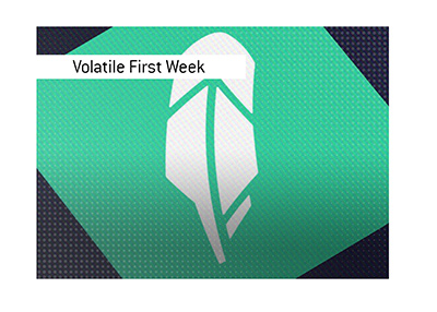 Volatile opening week of trading for the company. What happens next?