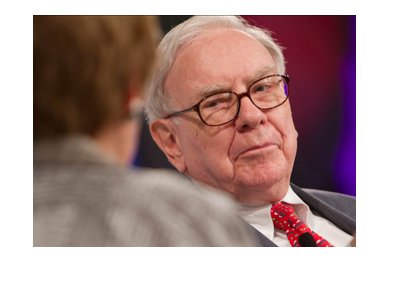 Warren Buffett photographed during an interview.  Archive photo.