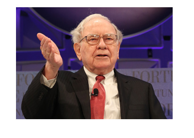 The photo of Warren Buffett telling it the way it is.