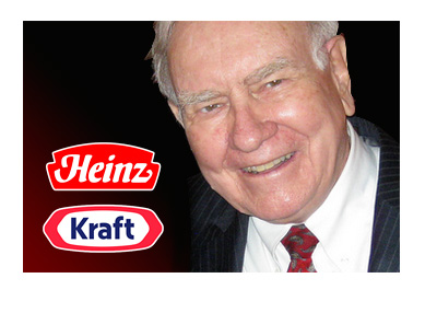 Warren Buffet Photo - Heinz and Kraft company logos