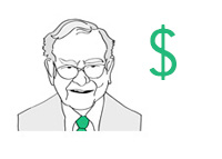 Warren Buffett - Illustration - Thinking Green