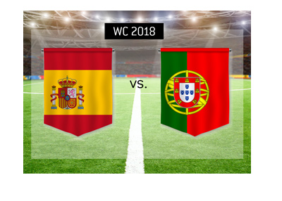 Spain meet Portugal in the first round of group stage games at the 2018 World Cup in Russia. Bet on it!