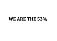 We are the 53% - Movement slogan
