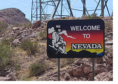 -- Welcome to Nevada - Street Sign --