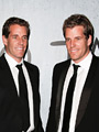Winklevoss Twins - Cameron (left) and Tyler (right) at the grand opening of TAO Downtown at the M