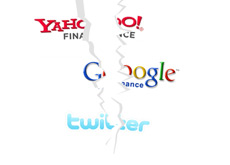 -- Yahoo Finance, Google Finance and Twitter logos being ripped --