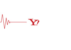-- Yahoo logo on its back - Illustration --