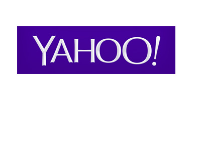 The 2016 version of the Yahoo logo - Inverse (purple) version